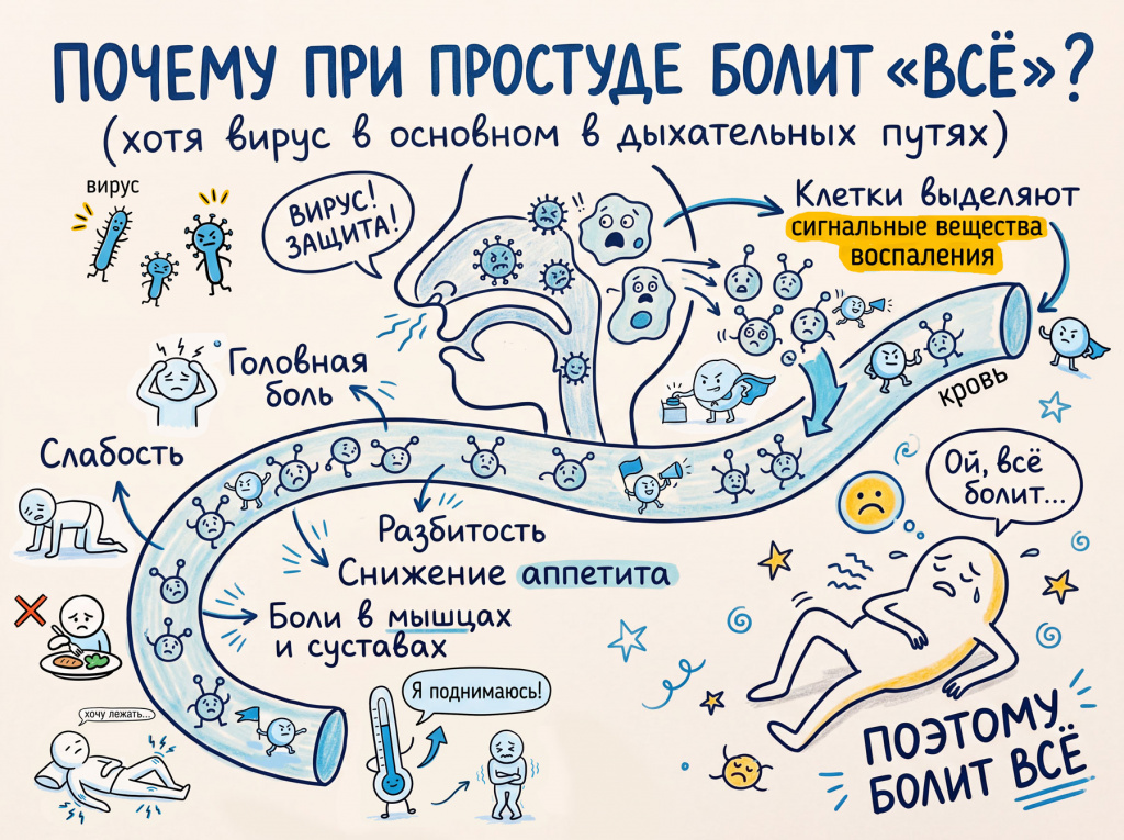 реакция-всего-организма-на-инфекцию-и-воспаление-а-не-только-носа-или-горла почему-при-простуде-болит-все